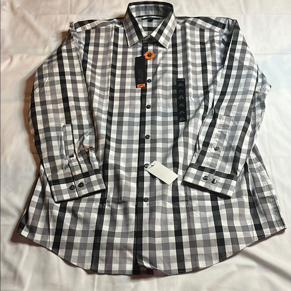 NWT Apt.9 Checkered Button Down Shirt